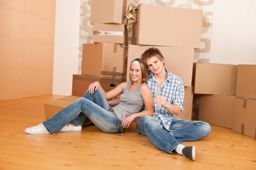 Preparing items for furniture pick-up in a Hydepark property