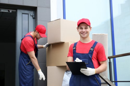 Careful furniture handling during a local house removal