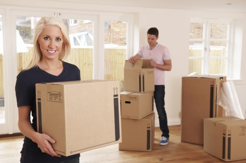 Furniture and boxes being loaded for a Hydepark relocation