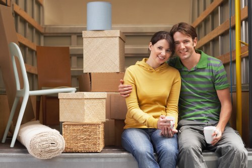 Commercial moving truck service for a Hydepark business move
