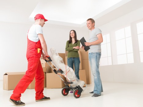 Commercial removals setup for a local Hydepark office move